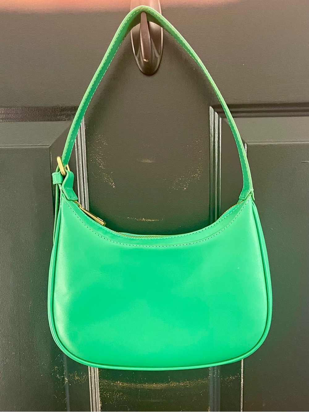 J. Crew Emerald Green Shoulder Bag - Picture 2 of 2
